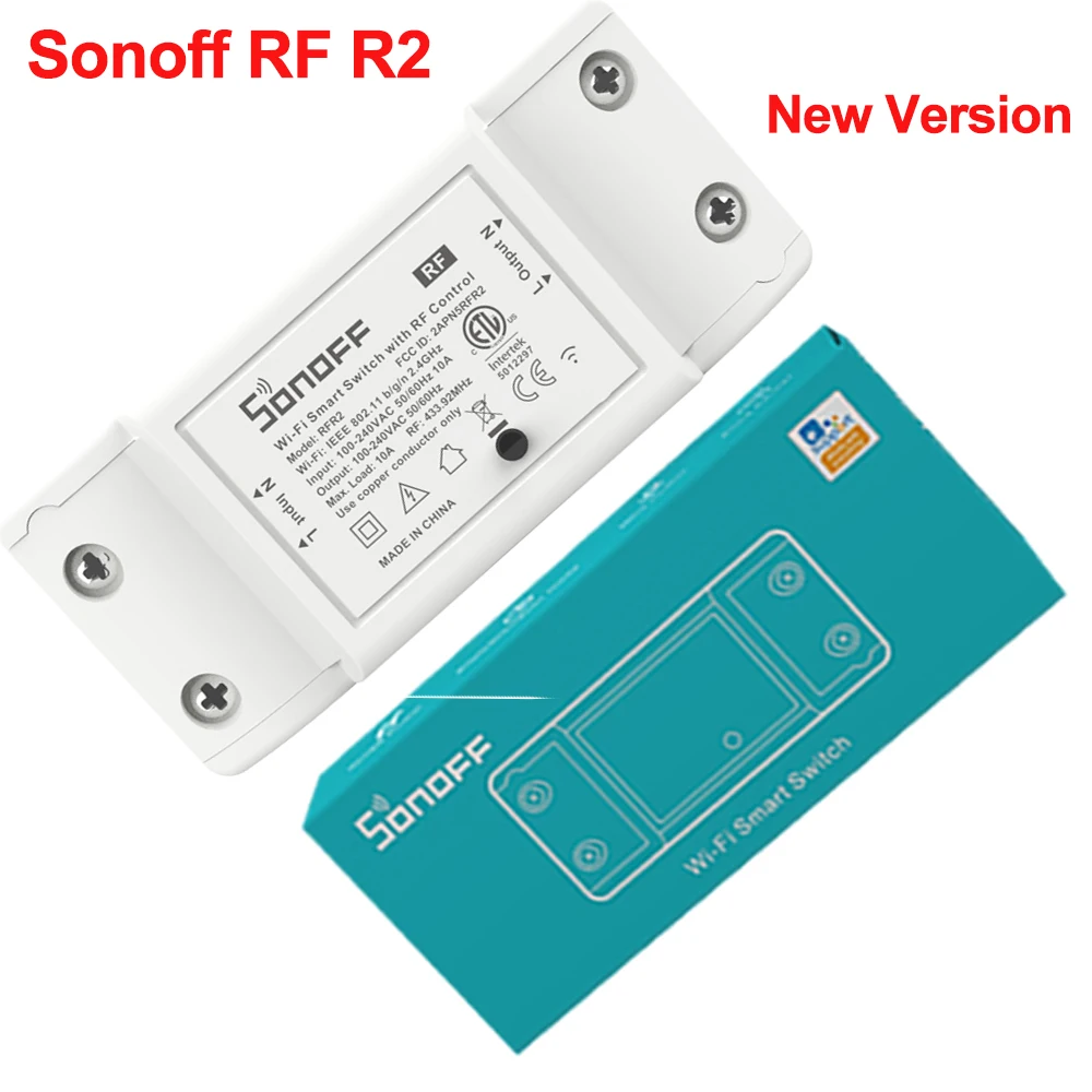 Умный выключатель Itead Sonoff RF R2 с Wi Fi 433 МГц радиочастотный приемник