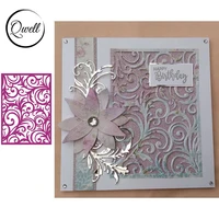 qwell background lace metal cutting dies for scrapbooking and card making paper embossing craft new 2019 die cuts
