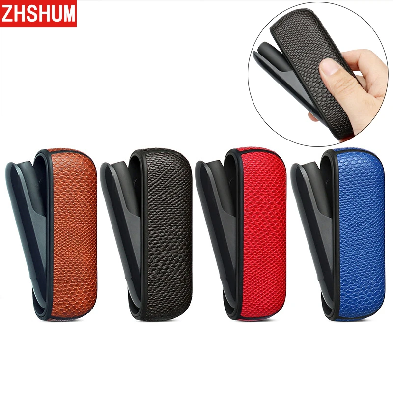 Винтажный чехол из искусственной кожи для IQOS 3 с текстурой бампер 360 полное