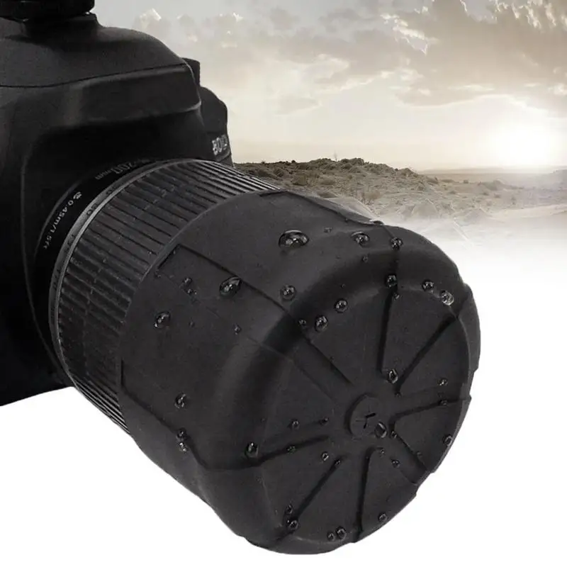 

Universal Waterproof Silicon DSLR Camera Cover Lens Cap Protective Anti-Dust Fallproof SLR Camera Silicone Protector Lens Cover