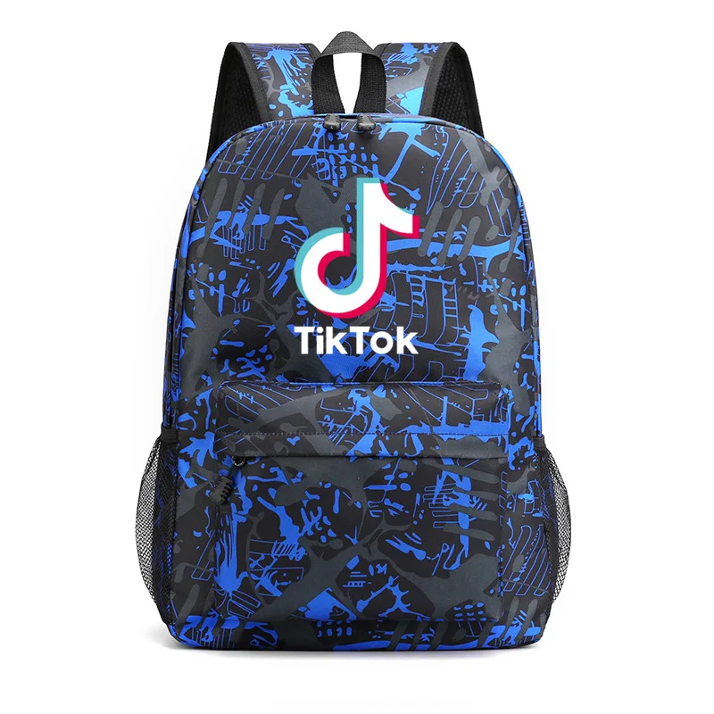 

Tik Tok Casual Backpack Creative Pattern Outdoor Travel Bag Student School Bag Dialy Bags Trendy Schoolbag Fashion Kid Schoolbag