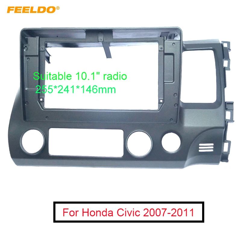 

Car 2Din Audio Facia Panel Frame Fitting Adaptor For 10.1 Inch For Honda Civic (RHD) 2007-2011 Radio DVD Dash Trim Kits