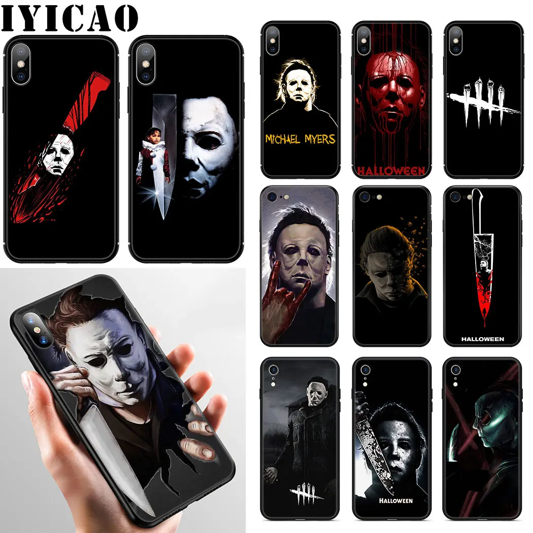Мягкий чехол для iPhone XR X XS Max 6 6S 7 8 Plus 5 5S SE IYICAO Майкл Майерс|Бамперы| |