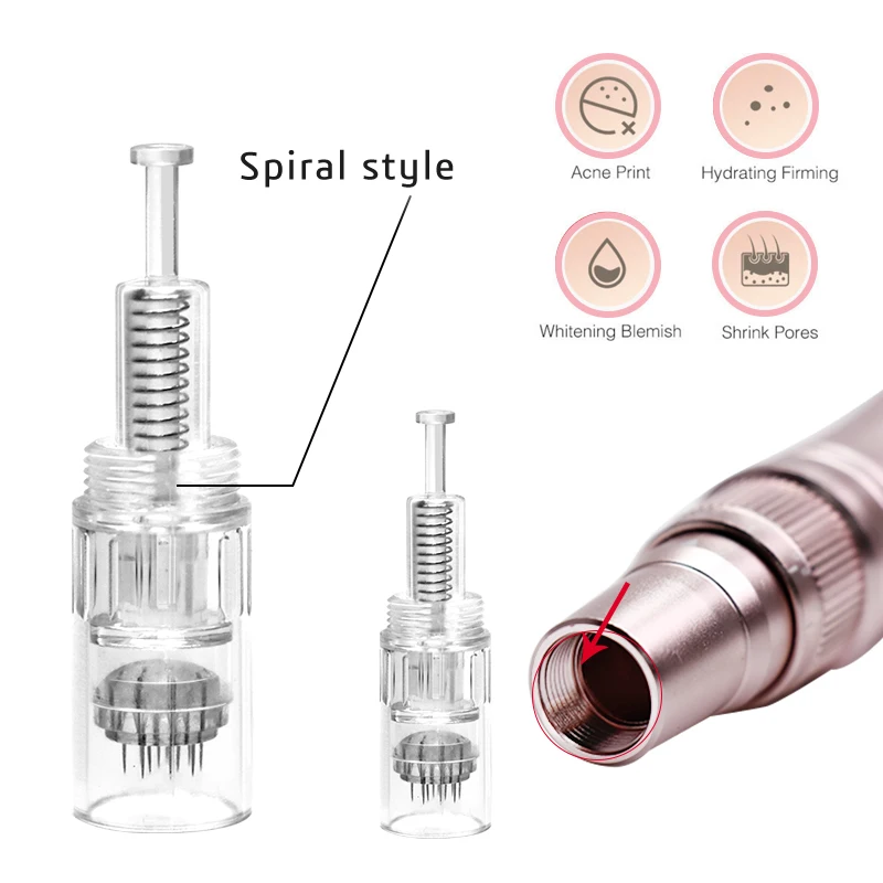 Derma Rolling Pen Ulitma A1 W MYM микроигольчатый микро винтовой порт игольчатый картридж