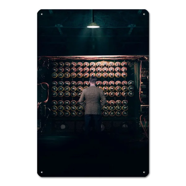 

The Imitation Game Metal Tin Sign Metal Sign Metal Posters Gifts Home Bar Sign Home Decor Office Chic Decor Wall Art Stickers