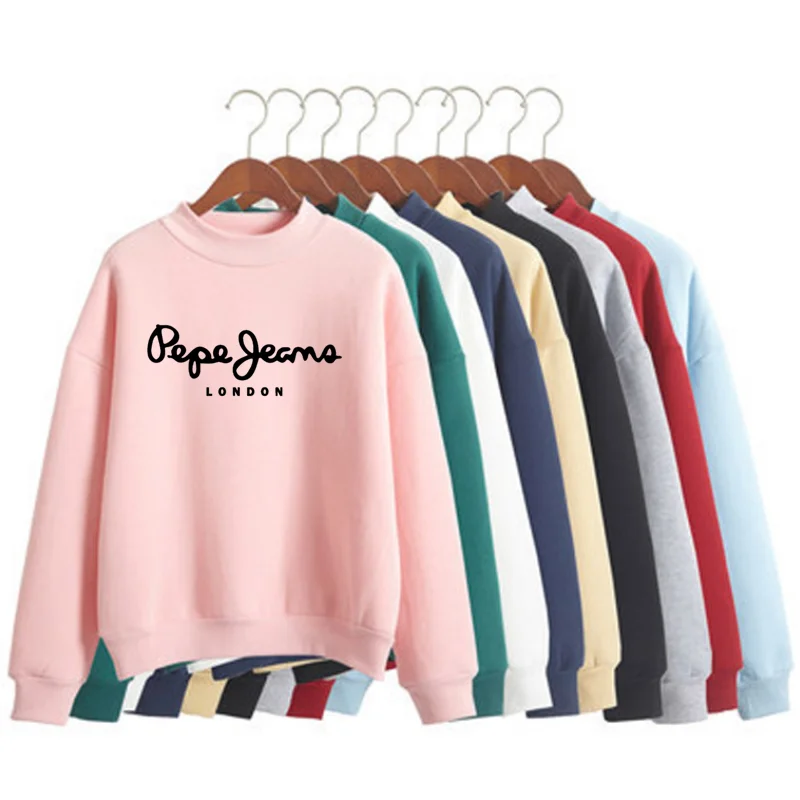 

Женские свитшоты 2021, милые корейские вязаные пуловеры с круглым вырезом, плотные осенне-зимние свободные толстовки карамельных цветов, одн...