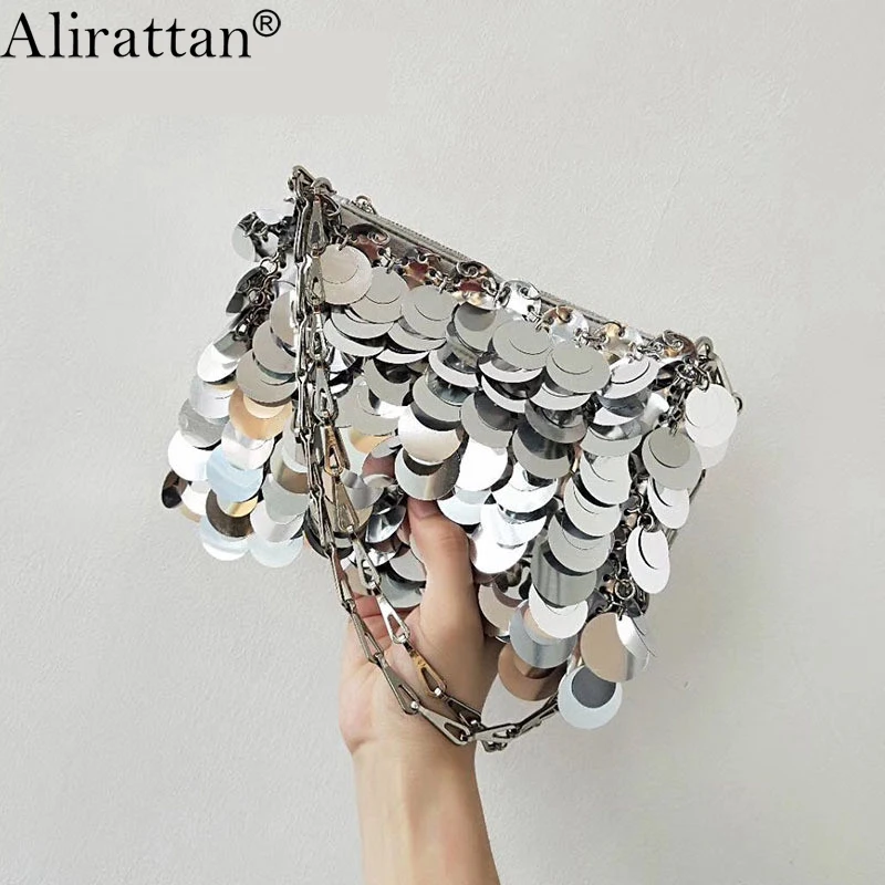 Alirattan Новые вечерние сумки с блестками для женщин 2022 модная сумка черепахового