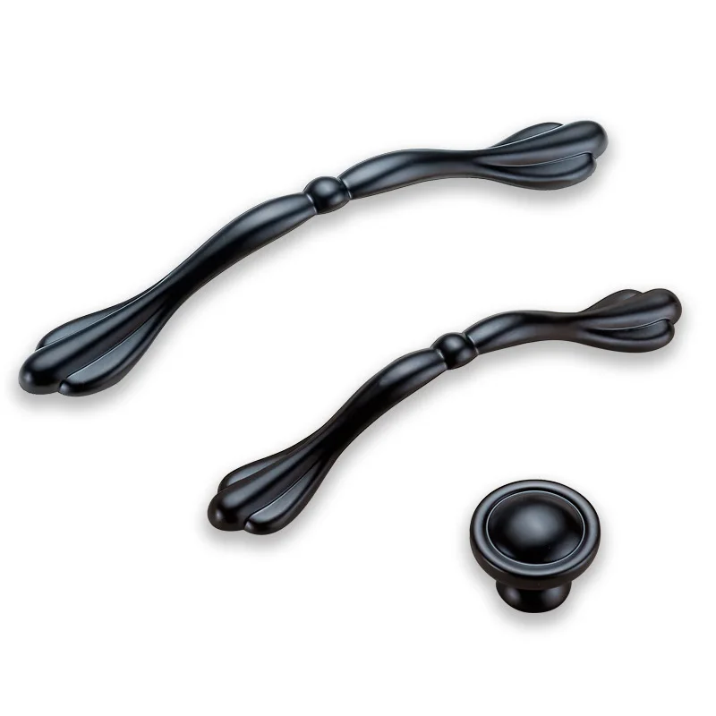 Черная ручка в современном минималистичном стиле прикроватный столик для