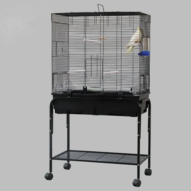 

Large Stainless Steel Bird Cage Holder Outdoor To Breed Birdhouse Luxury Bird Cage Aviary Nest For Parrots Jaula Bird Supplies