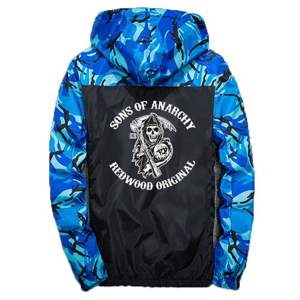 

Hot 2021 Sons Of Anarchy SOA SAMCRO Casual Camouflage Hoodie Slim Sport Comfortable Clothing Harajuku Coats Tops Jackets