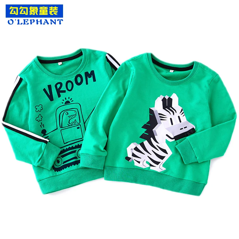Свитер с принтом Зебра милым автомобилем пуловер для мальчиков сезон весна осень