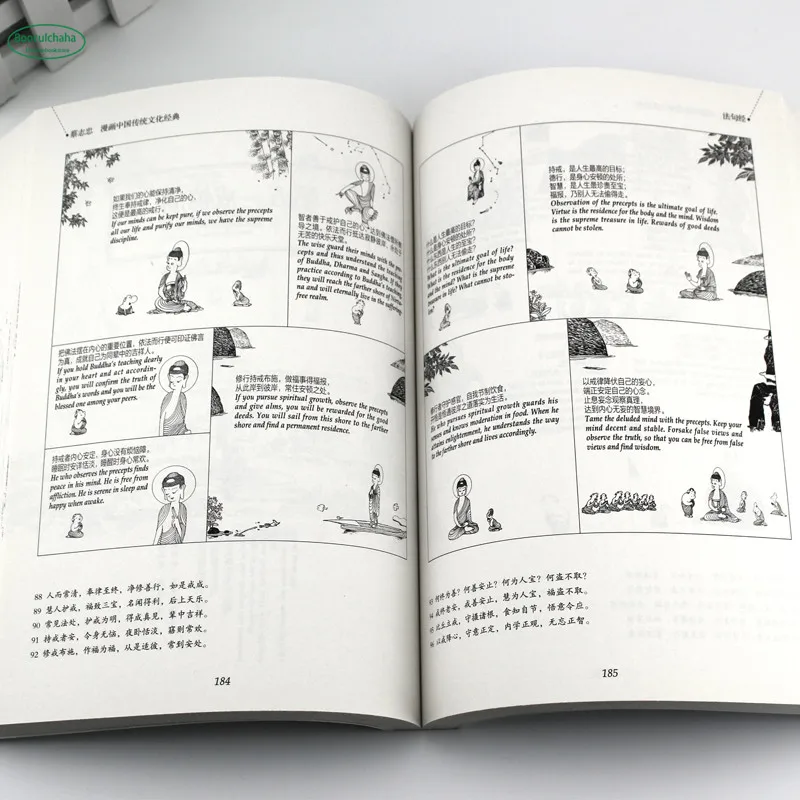 5pcs/set Chinese Traditional Culture Comic Cartoon Series about Tsai Chih Chung Cai Zhizhong in chinese and english | Канцтовары для