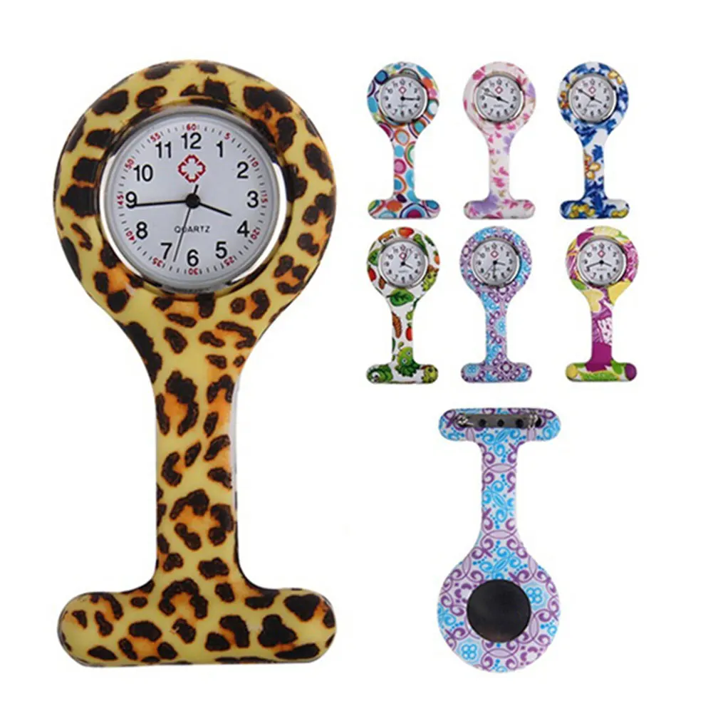 

Silicone Fashion Silicone Nurses Watch Brooch Tunic Fob Pocket Stainless Dial Watches AUG889
