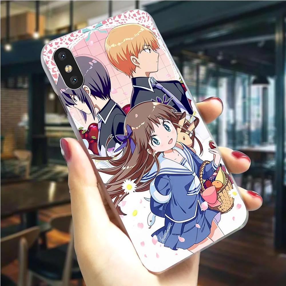 Корзина с фруктами аниме жесткий пластиковый чехол для телефона iPhone 11 Pro Чехол Xs