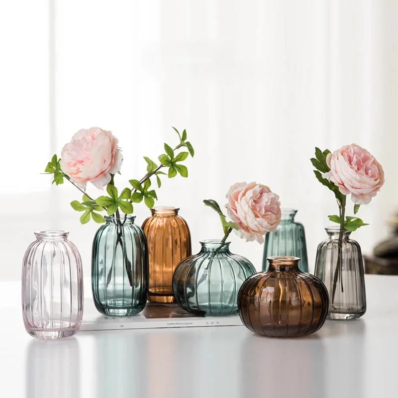 

Vase Living Room Dried Flowers Nordic Style Glass Living Room Decoration Home Decoration Accessories Flower Vases for Homes