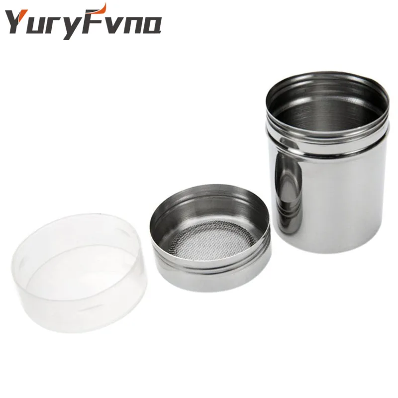 Оформление вручную из нержавеющей стали сахарный порошок зеркальное масло какао