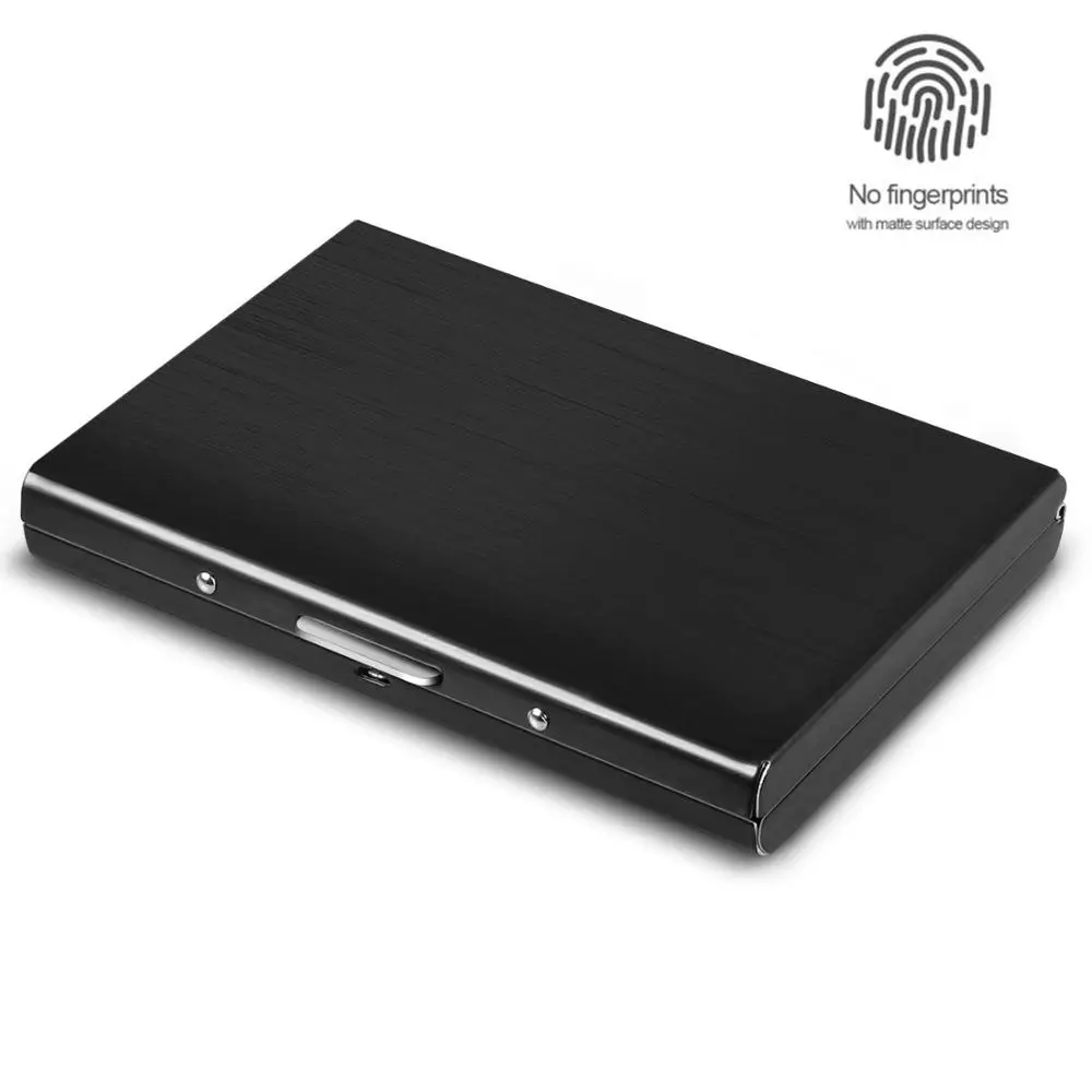 RFID металлический держатель для кредитных карт протектор из нержавеющей стали кошелек для кредитных карт тонкий RFID металлический чехол для кредитных карт для женщин или мужчин