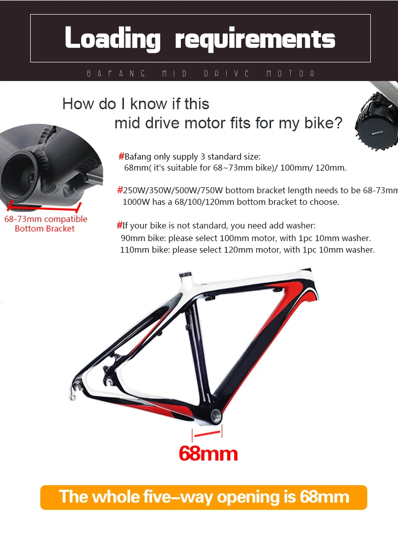 Bafang BBS02B 36 в 500 Вт среднемоторный привод 8fun BBS02 велосипед электрический e велосипед конверсионный комплект центральный двигатель eBike часть eBike Середина