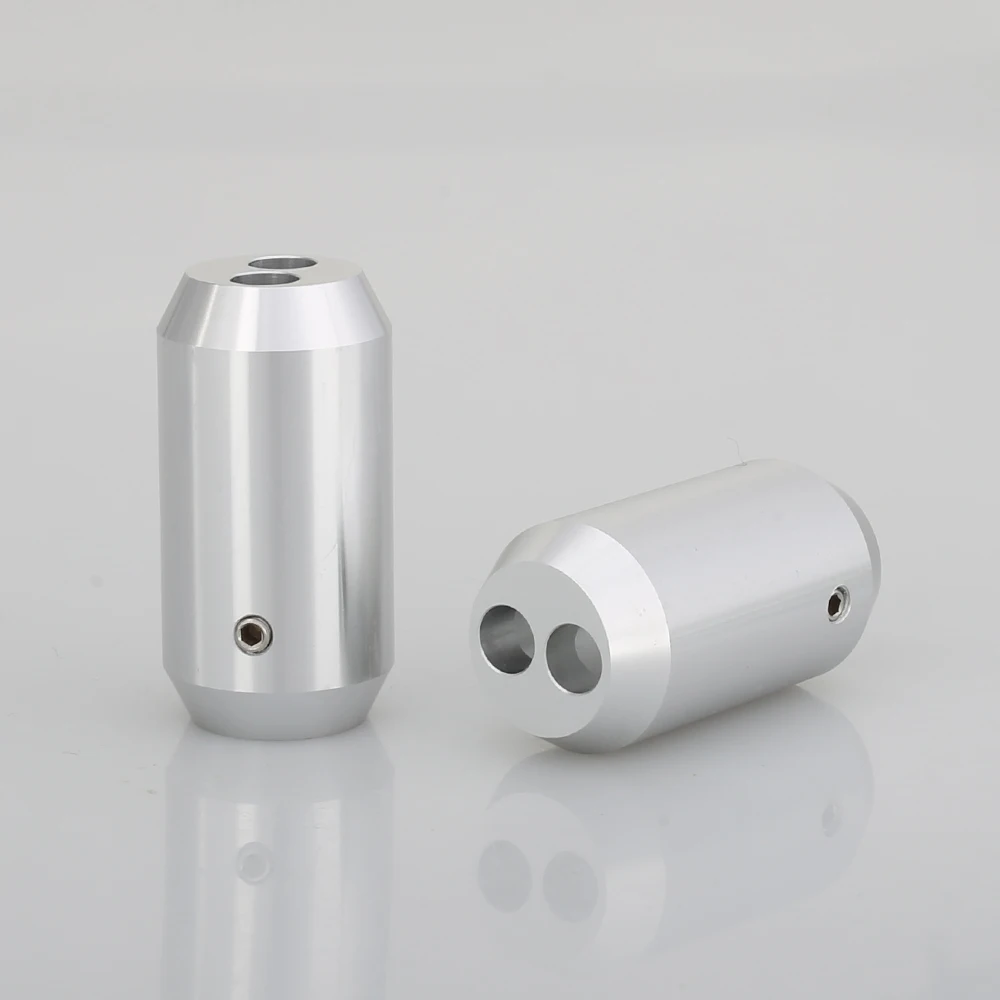 

New 4pcs Speaker Cable Audio Wire Pant Boot 1 to 2 Y splitter 18mm Diameter DIY Audio Cable HIFI 2x8mm