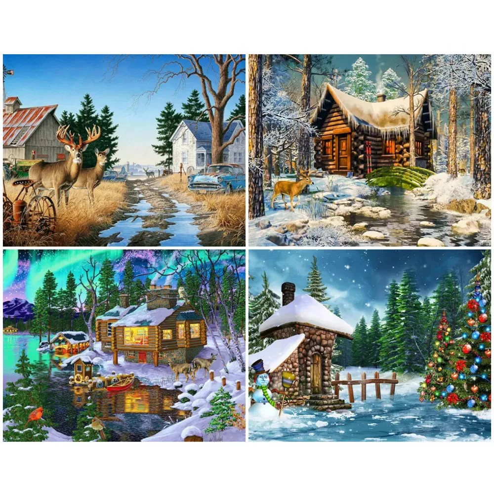 Картина с изображением оленя для взрослых картина из квадратных страз/круглых