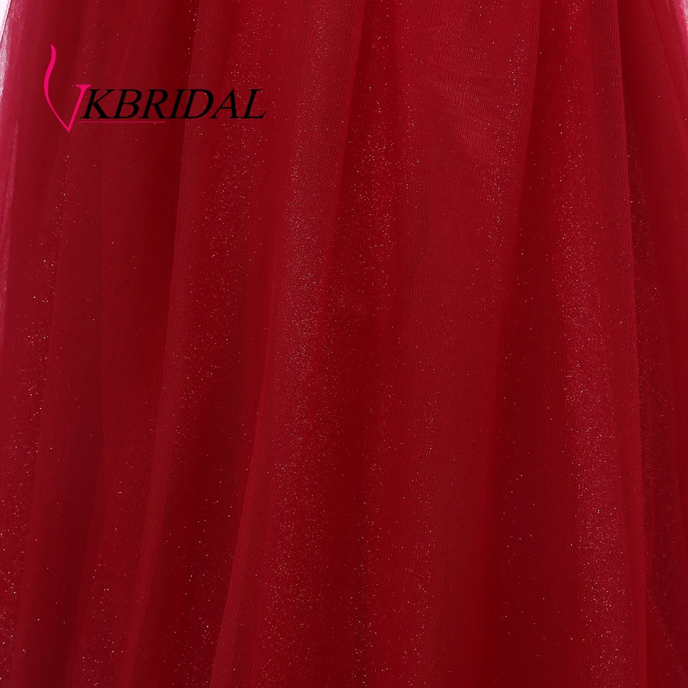 VKBRIDAL, Красное длинное вечернее платье с открытыми плечами и поясом, расшитое бисером, винтажные платья для выпускного вечера, vestido de festa, недорогое вечернее платье со шнуровкой на спине
