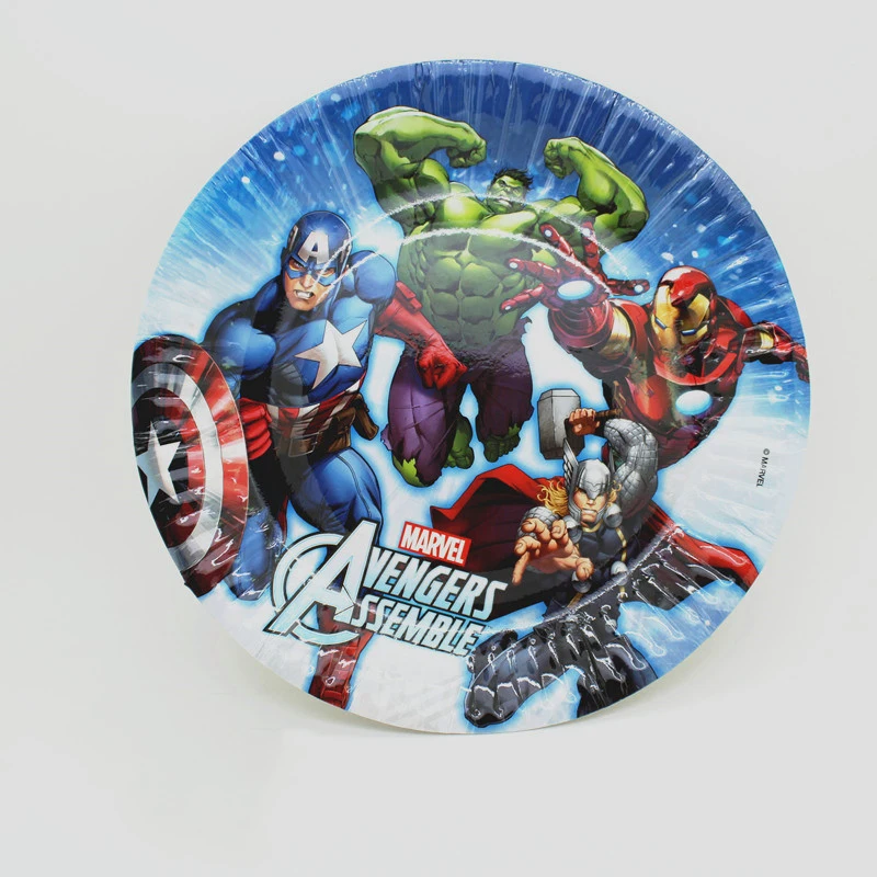 Дизайн Мстителей украшения для дня рождения воздушный шар Marvel одноразовая