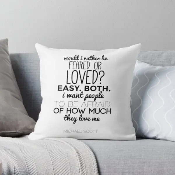 

Michael Scott Quote - The Office US Soft Decorative Throw Pillow Cover for Home Pillows NOT Included