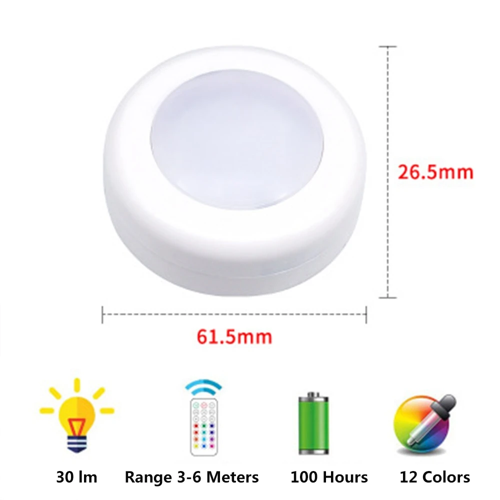 Новинка 2020 дистанционный шкаф с 12 цветами светильник RGB для шкафа кухни