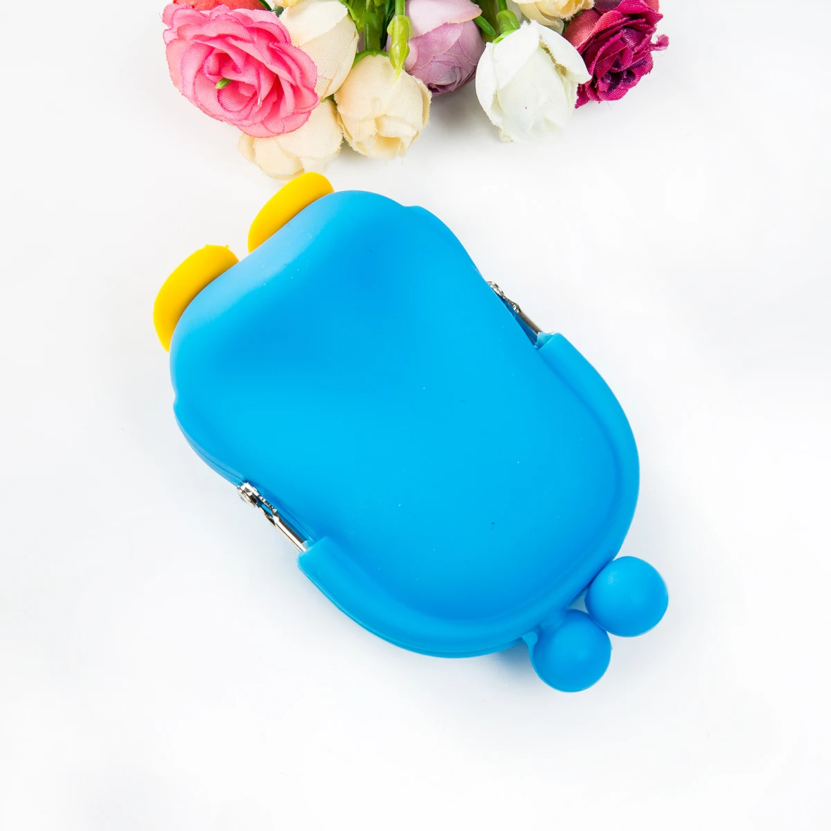 Детский кошелек для мелочи силиконовый 3D с пингвином милый мультяшный маленький