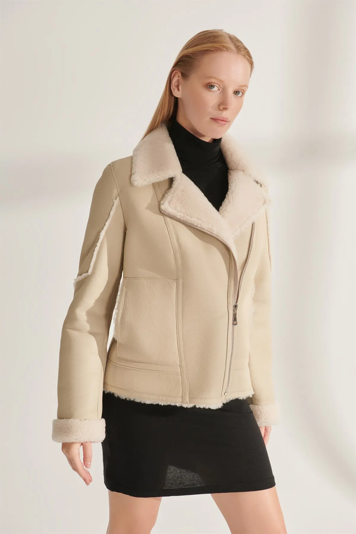 Genuine Fur Coats Women Brown Leather Jackets Sheepskin Handmade Turkey Winter Warm Natural Wool Parkas New Year Fashion