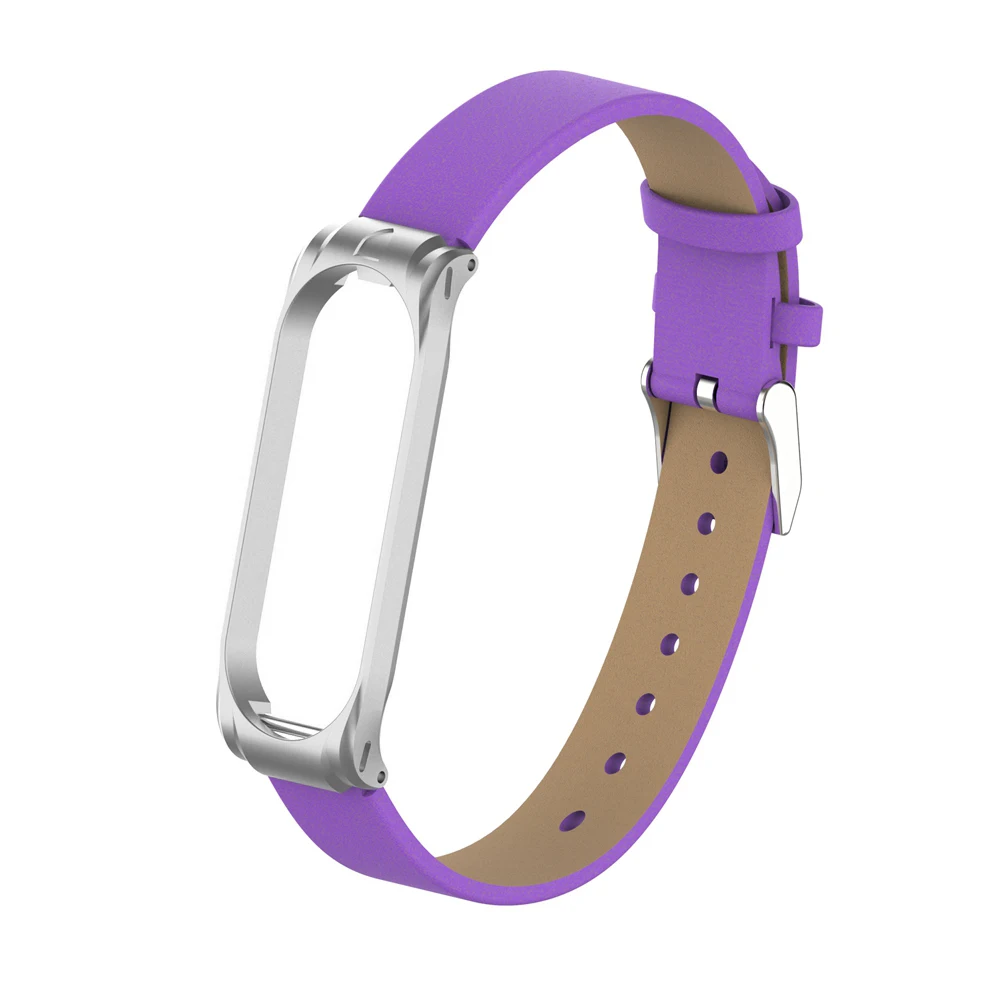 Кожаный ремешок для mi band 4, умный браслет, металлический чехол, PU ремешок для часов, для Xiaomi mi, ремешок, 3 замены, аксессуары для женщин и мужчин