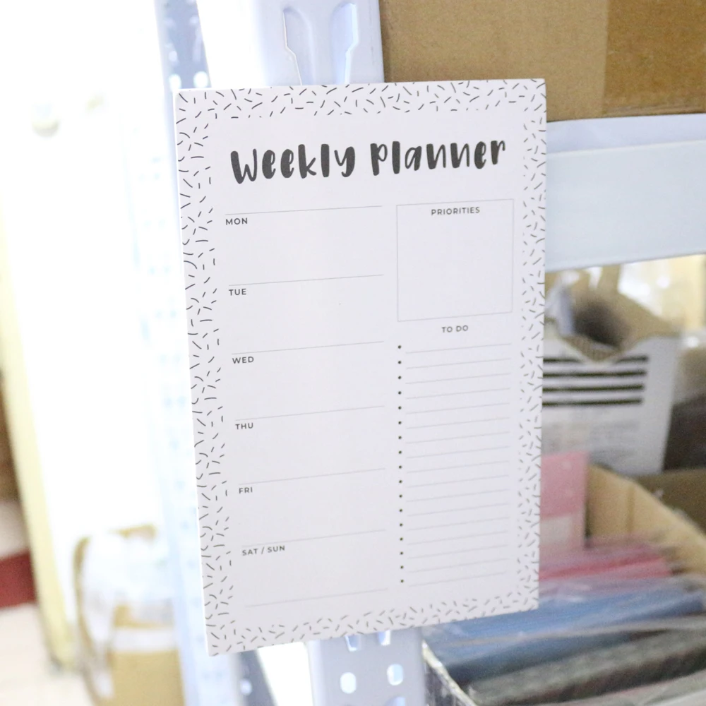 Domikee Новый Классический магнитный холодильник еженедельник блокнот A5 школьный