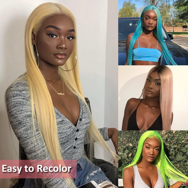 Али queen hair короткие парики человеческих волос 613/красный/синий/черный/фиолетовый/розовый парик Реми бразильские Ombre Синтетические волосы на кружеве парик блондинка Боб парики