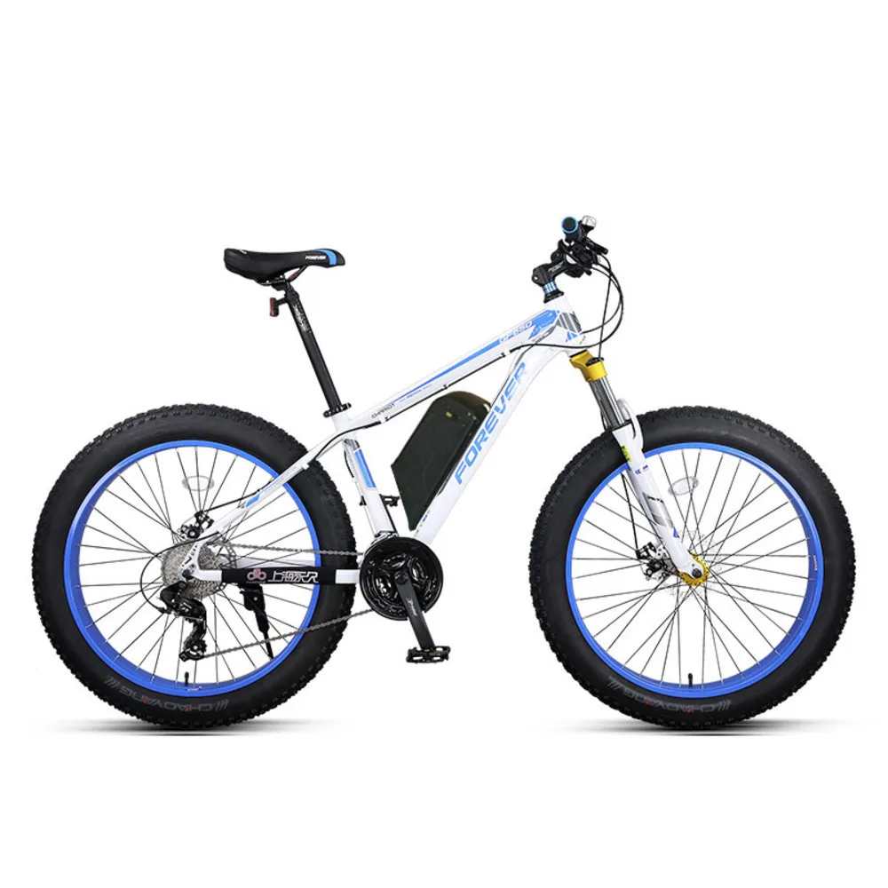 Дюймов 26 снег горный велосипед электрический Ebike Fat мощный Mtb 48v1500w 27 скорость Выкл