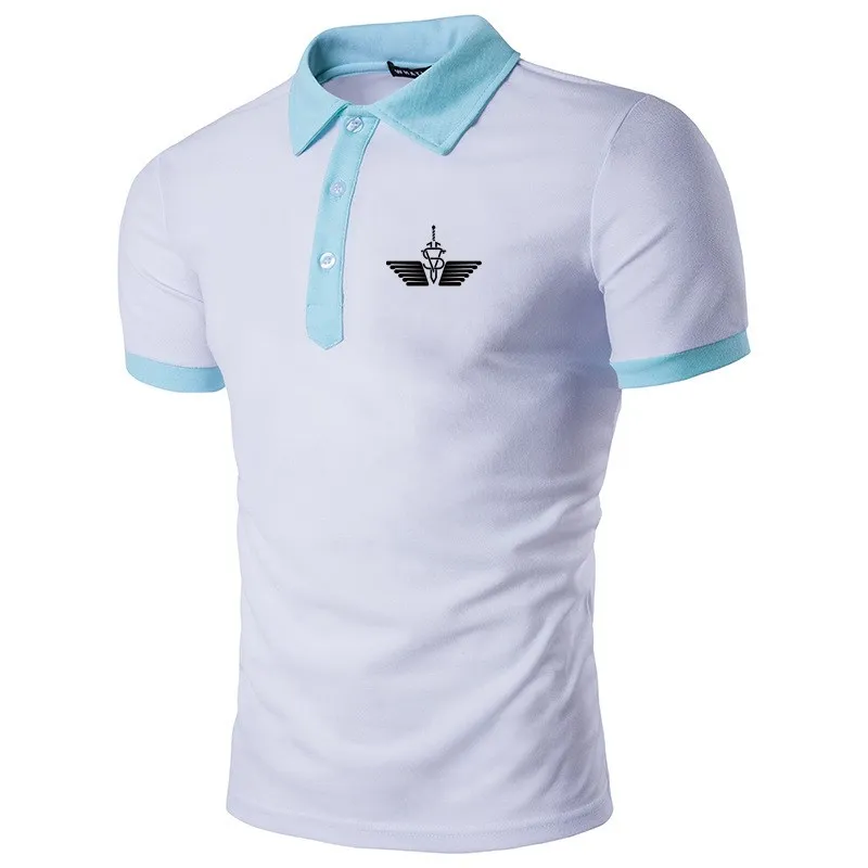 

Summer men's casual short-sleeved polo shirt Fashion printing polo shirt