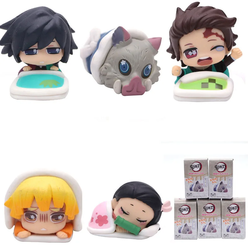 

Anime Demon Slayer: Kimetsu no Yaiba Characters 5pcs/set Cute Figure Collectible Models Toys