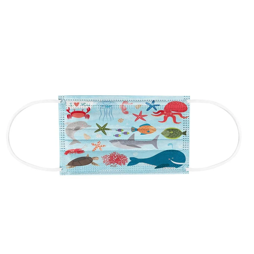 

50pc Kawaii Cartoon Masks For Kids Child Protec 3-layers Disposable Masks For Children Girls Breath Mouth Mask Bandage Masque