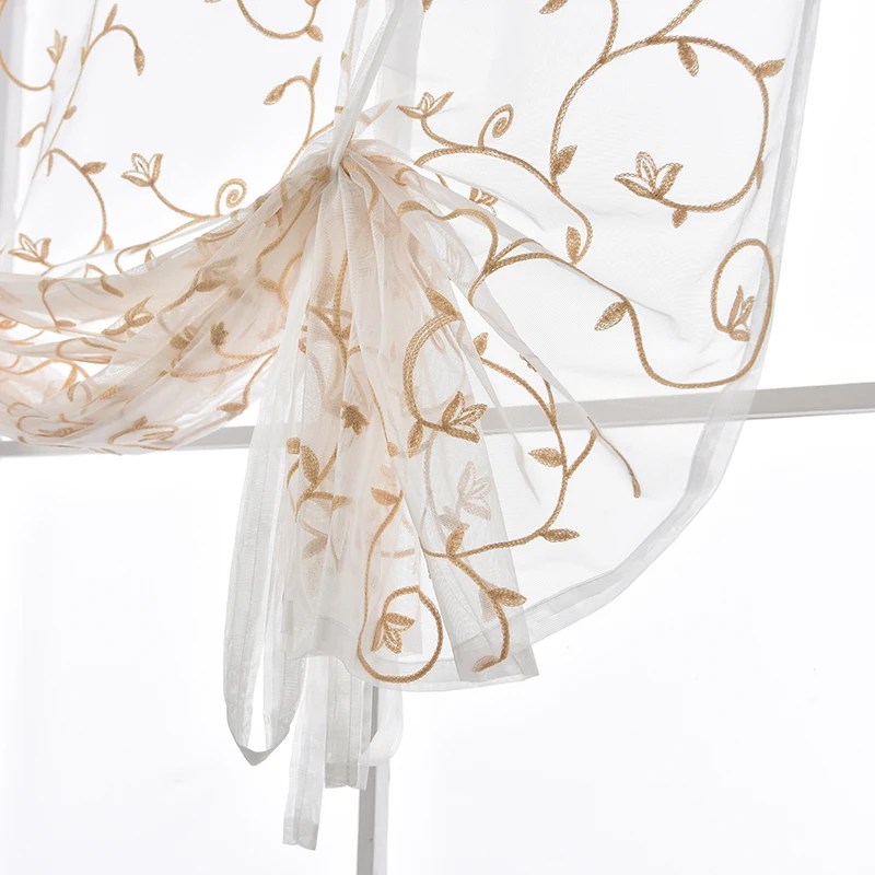 Lanke Коричневые Шторы на окна Короткие тюлевые шторы для гостиной спальни кухни