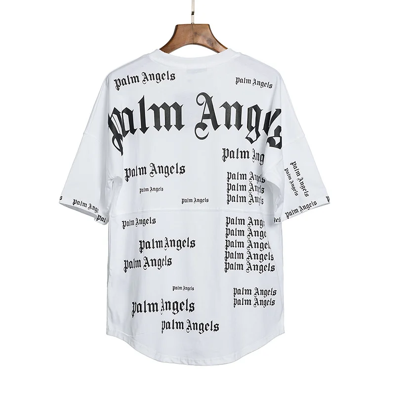 

Palm Angels Letters Creative fun popular simple versatile short-Half Men's T-shirt