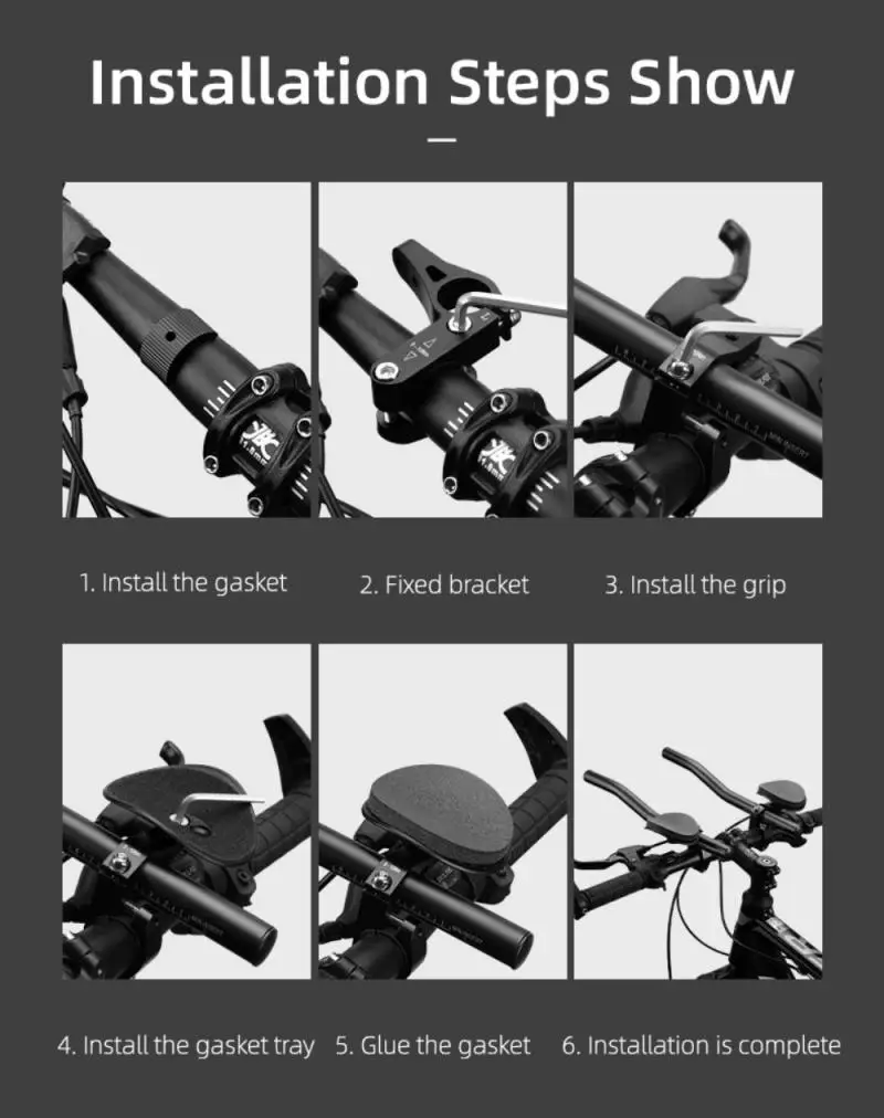 

Bicycle Aluminum Alloy Rest Handlebar Road Bike Bend Bar Mountain Race Long-distance Rest Handlebar Riding Equipment