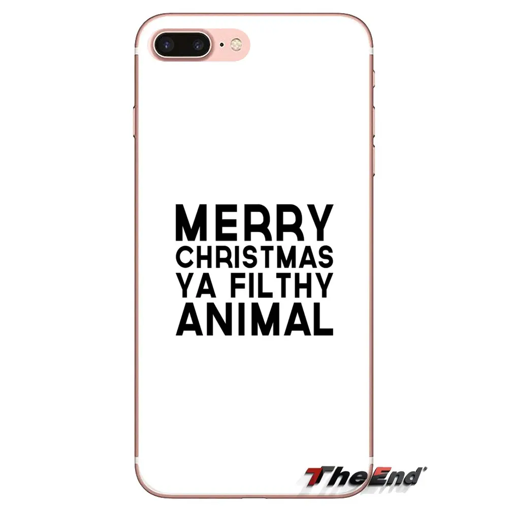 Merry Christmas Ya Filthy Animal Art For iPod Touch Apple iPhone 4 4S 5 5S SE 5C 6 6S 7 8 X XR XS Plus MAX Cell Phone Case Cover |
