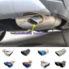 For Honda CRV CR-V 2017 2018 2019 2020 Car Cover Muffler Exterior Pipe Dedicate Exhaust Tip Tail Outlet Vent protect part