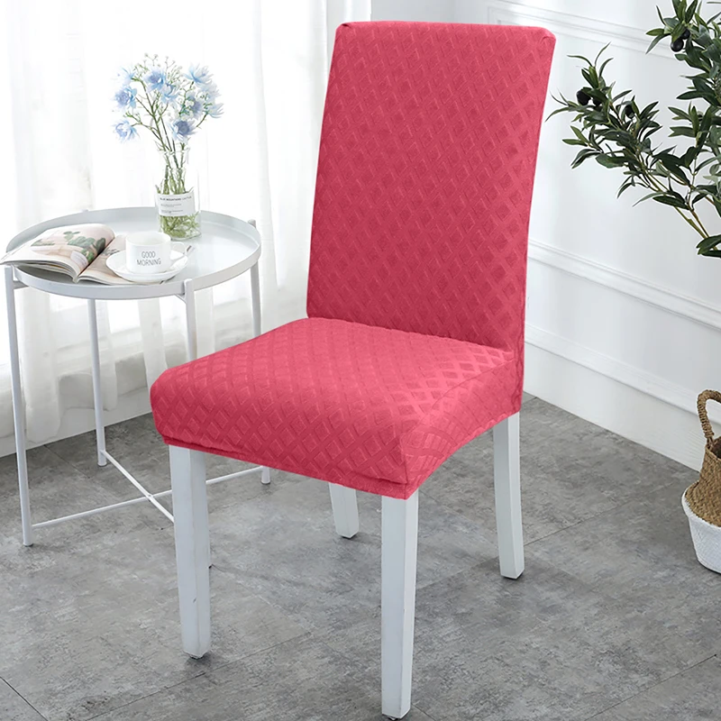 

1/2/4/6Pcs Rhombus Design Chair Covers Restaurant Elastic Material Chair Cover Home Use Banquet Chair Armchair Protective Cover