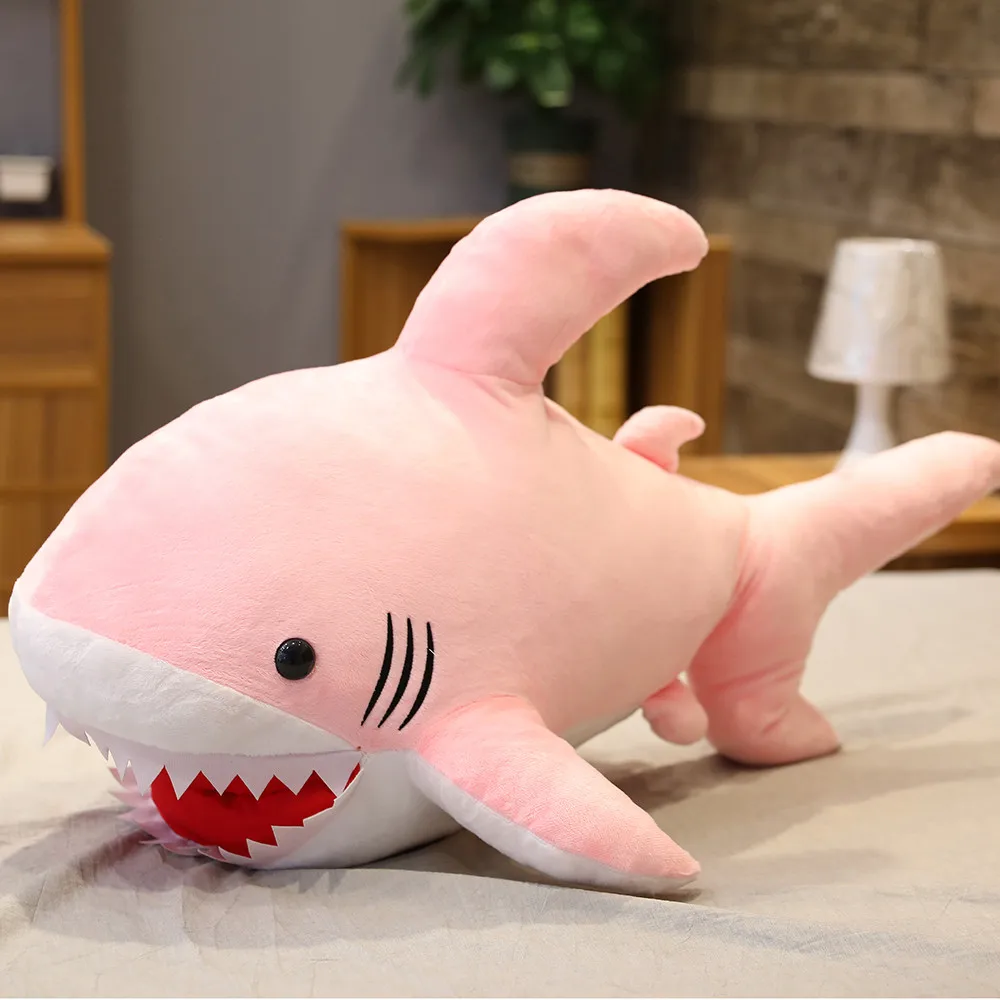 Забавная мягкая плюшевая игрушка в виде акулы, подушка для чтения в виде животных для девочек, праздничный подарок на день рождения и Рождес... от AliExpress RU&CIS NEW