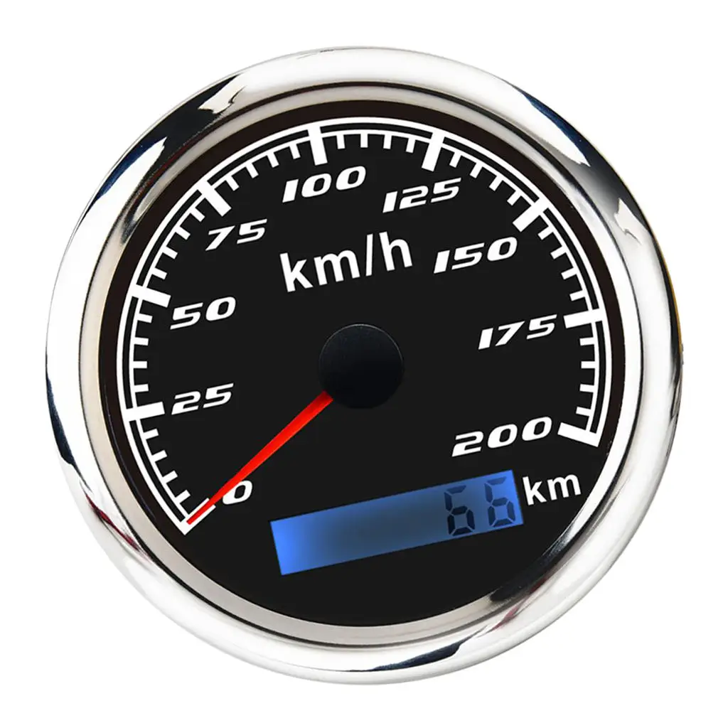 

200MPH 85mm Boat Digital Speedometer Gauge LCD Display LED Marine Tachometer For Truck Yacht Speedboat Boat Accessories Marine