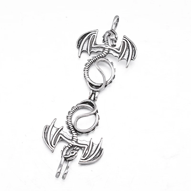 6 шт./компл. античное Серебряное украшение в виде коляски дракона слона сердца