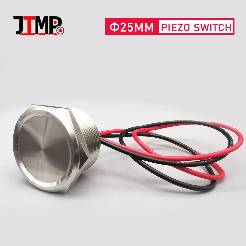 Водонепроницаемые металлические пьезопереключатели 25 мм из нержавеющей стали
