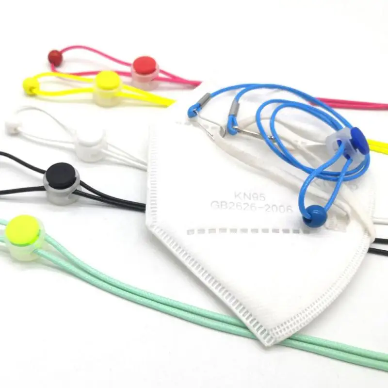 

6Pcs Adjustable Face Mask Hanging Rope Hooks Multifunction Lanyard Handy Safety Mask Rest Ear Earmuffle Holder Rope Buckles Hook