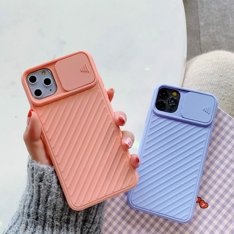 Чехлы для iPhone 11 защитный чехол телефона со скользящей камерой Pro Max XR XS X 8 7 7plus 6 S plus