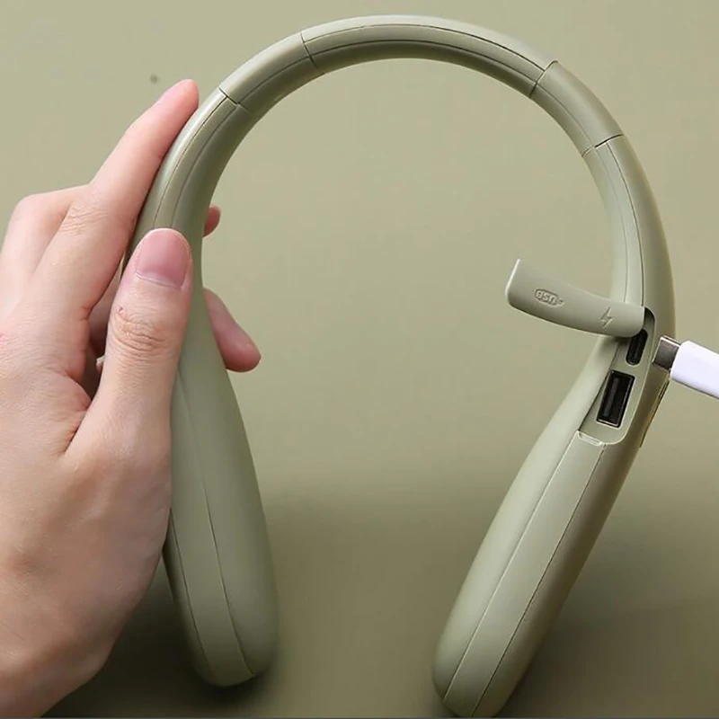 

Electric Heater Warm Portable Wearable Hand Warmer, Personal Hand Warmer Necklace USB Rechargeable Quick Heating